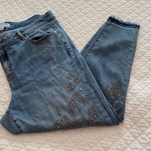 Metallic Skinny Jeans